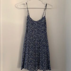 Blue floral dress